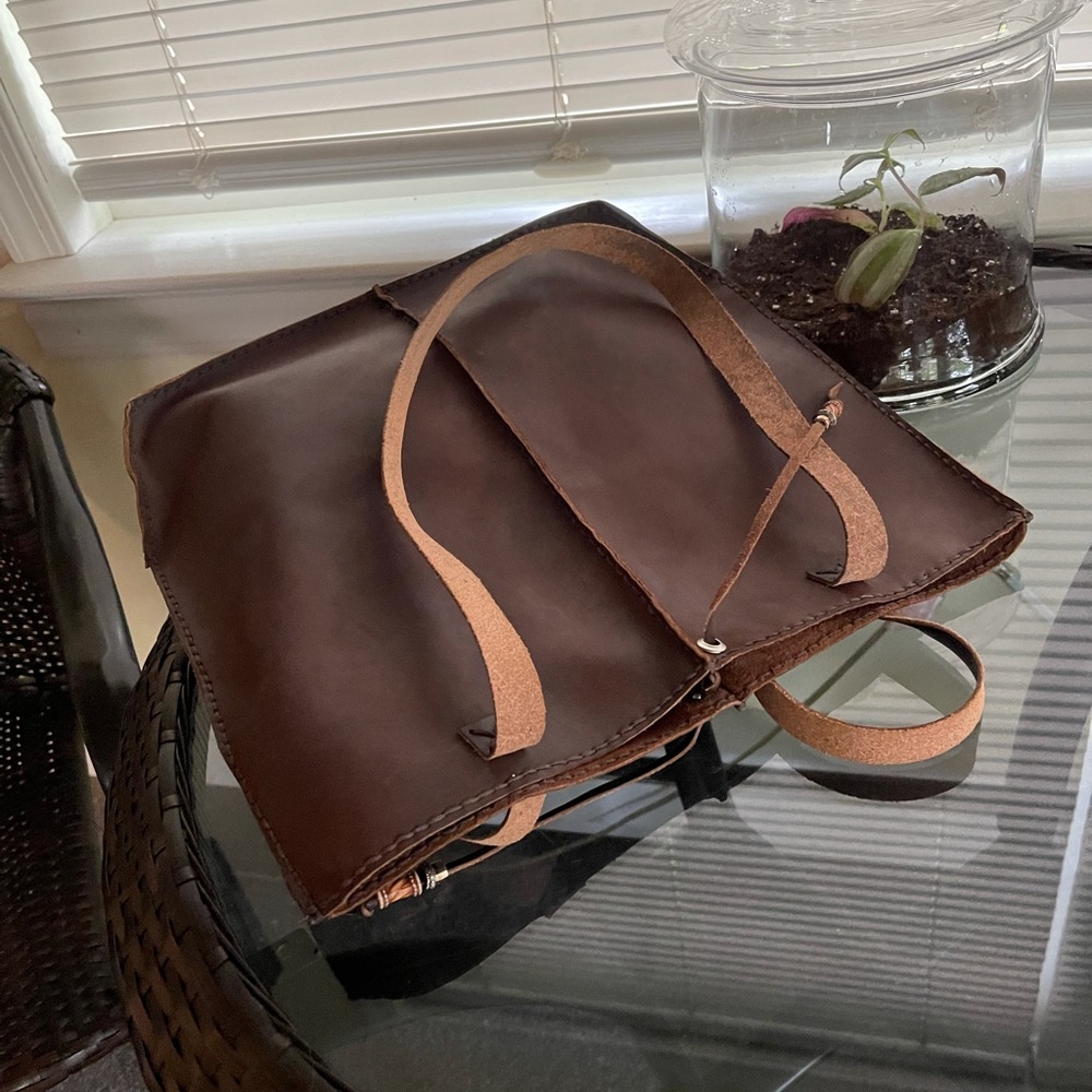 Handmade Leather Purse NWOT - Picture 4 of 9